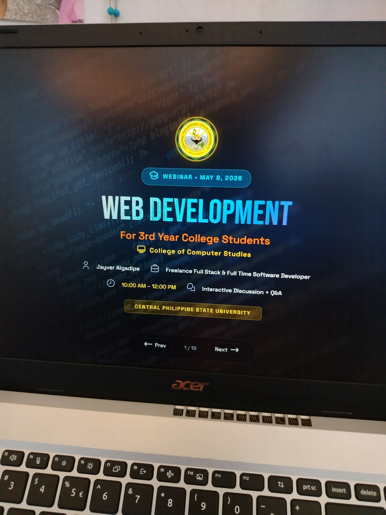 Software development webinar