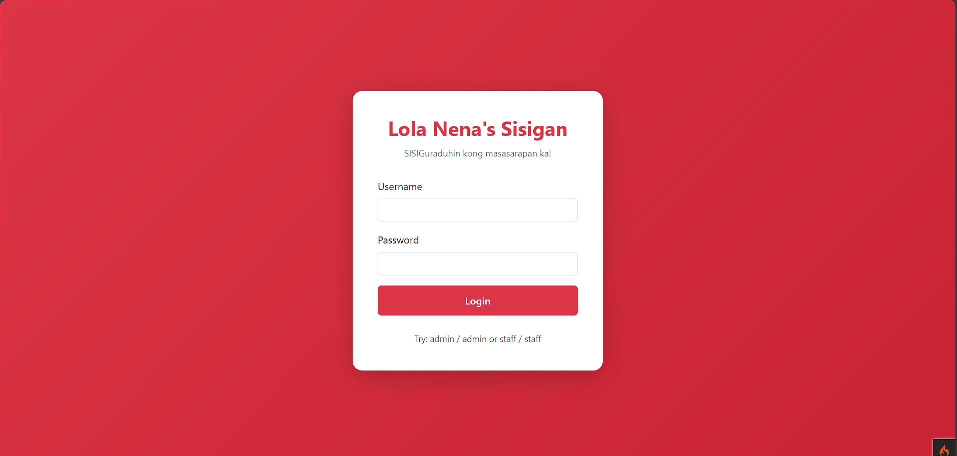 Login Page